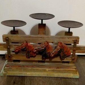 Horse candle holder